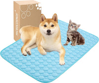 MICROCOSMOS Summer Cooling Mat & Sleeping Pad - 28" x 22" / Blue