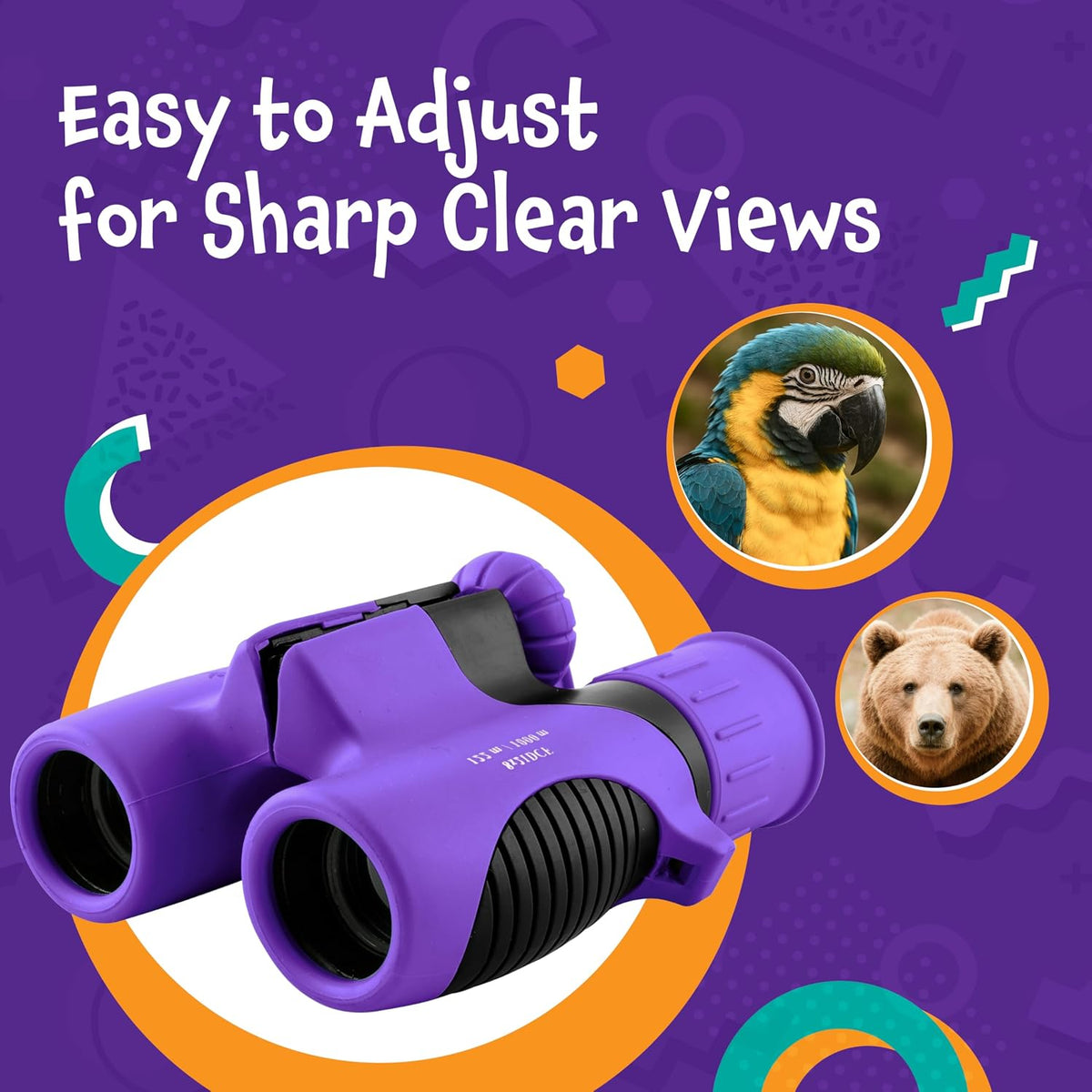 Think Peak Blue Binoculars Science Toy for Kids Ages 3-12 Years - Purple - image 2