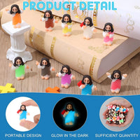 CroBlissful 50 little Jesus figurines that glow in the dark, five colors - view 30