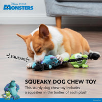 Disney for Pets Pixar Monsters Inc Sulley Plush Dog Toy - Sulley & Mike Plush Rope / 12 Inch - image 4
