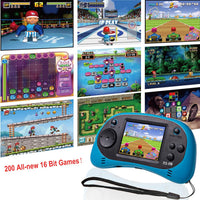 EASEGMER kids handheld game console RS-8M with 2.5 inch screen in blue - view 5