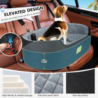 Dog Car Seat for Medium Dogs Up to 50 lbs - Black/Gray - image 3