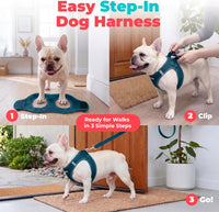 Voyager Step-in Air Dog Vest Harness - Blue / M (Chest: 16 - 18") - image 2