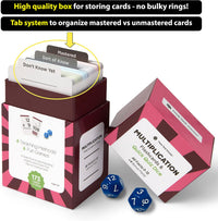 Award-Winning Multiplication Flash Cards, 173 Jumbo Cards - 2 Dice + Mult - image 4
