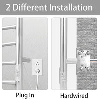 KEG Towel Warmer Wall Mounted with Built-in Timer 8 Bars Electric Stainless Steel Heated Towel Racks for Bathroom, Hot TW-8-PC Towel Warmer 8 bars polish chrome