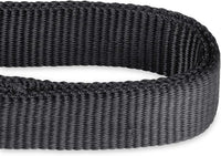 Hyhug Martingale Dog Collar Without Buckle: Anti Escape, No Slip Heavy - Duty Nylon, Colorfast & Adjustable for Medium Breeds(Medium, Black)