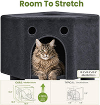 Cat Tree Tower for Indoor Large Adult Cats - Dark Grey - image 3