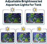 Bubbler Aquarium Fish Tank Decor: Submersible Aquarium Lighting with Oxygen Boost for Fish Lovers - Waterproof RGB Light Bar Bubble Wall for 30-35 Inch Saltwater Freshwater Fishes Tanks