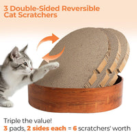 ComSaf Cat Scratcher Bed 17 x 13 in - 3 Pcs Board with Box - image 4