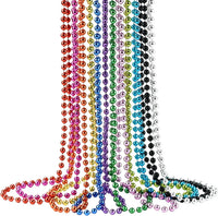 ZZYFGH 12 PCS Bead Necklace, 33'' Mardi Gras Beaded Necklaces – Fun for Kids & Family - Colorful