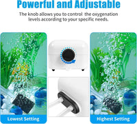 AQUANEAT Aquarium Air Pump for 20-210 Gallon Tank - 100-150 Gallons - image 3