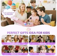 Kinglucky Mini Karaoke Machine for Kids - Purple - image 4