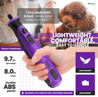 Diamondg cordless dog nail grinder with LED light tip and USB-C charging - view 4