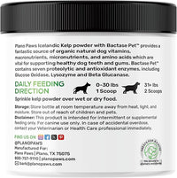 Dog Teeth Cleaning Powder - Plaque and Tartar Remover - Dental Powder with Bactase PET - Breath Freshener for Overall Dental Care - Supports Mouth, Teeth, and Gum Health for All Ages and Sizes