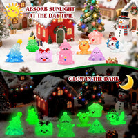 44Pcs Halloween Mini Ghost Figurines 44 Styles Luminous Resin - Multicolor - image 4