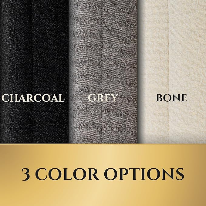 Luxury Boucle Fabric Orthopedic Dog Bed with Memory Foam | Breathable Comfort & Washable Dog Couch Bed with Waterproof Liner & Cover | Ideal Pet Beds for Small Dogs - Charcoal (29"x23"x6")