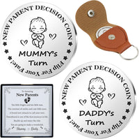 DESKINATOR new parent decision coin with poem card, leather pouch and gift box - view 2