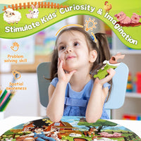 TALGIC Jumbo Floor Puzzle for Kids Ages 4-6 - Barn - image 3