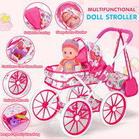 Baby Doll Toys Set, 24PCS Dolls Care Toy Playset for Girls 3-8 Pretend Play – Fun for Kids & Family - 27 Pcs - image 4