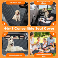 MIXJOY Dog Car Seat Cover - Grey / 53"W x 47"L - image 3