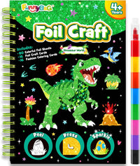 FUNNYB&G Foil Art Craft Kit for Kids - Dinosaur World