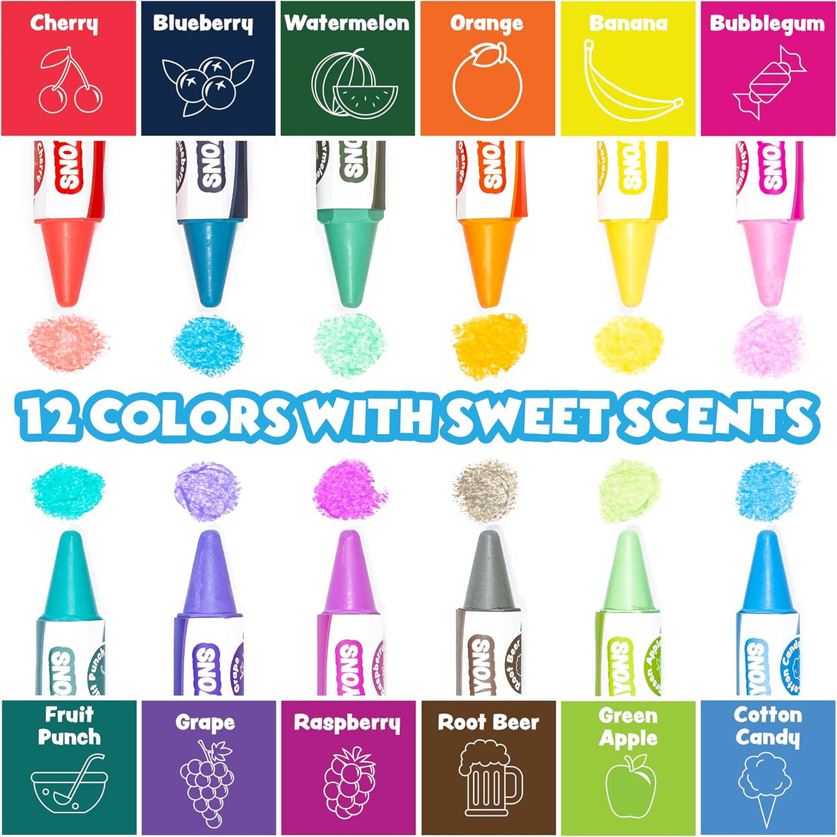 Tub Works Smooth Bath Crayons Bath Toy, Nontoxic - Sweet Scents - image 3