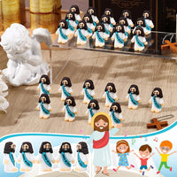 Bememo 25 mini Jesus figures in multicolor rubber, little figurines in robes - view 18