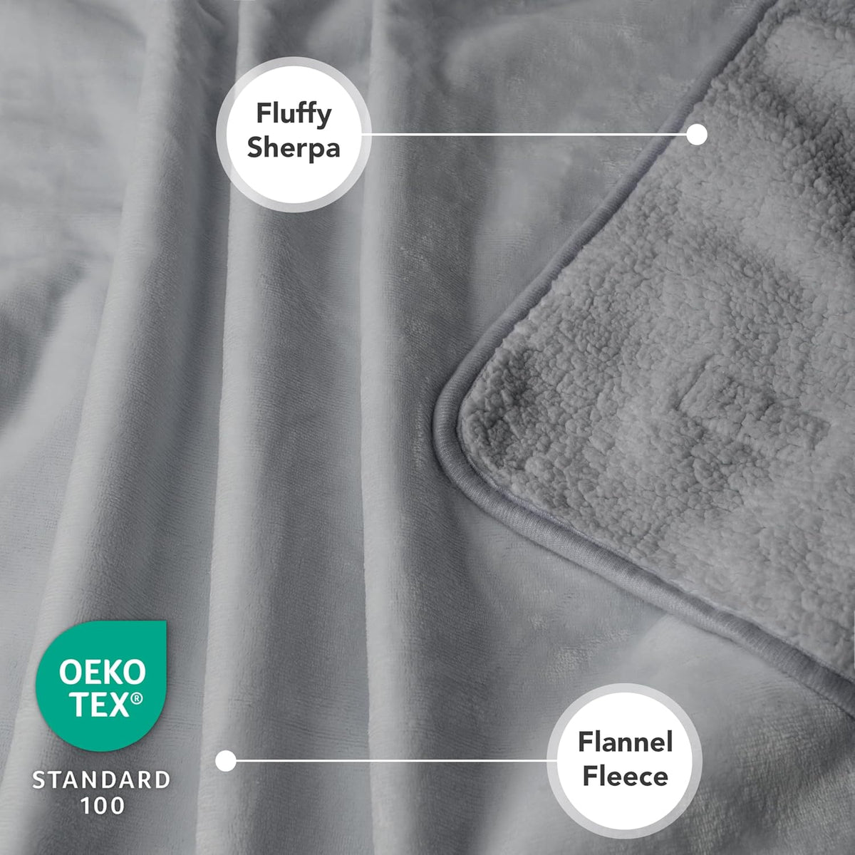 PetAmi Waterproof Dog Blanket Puppy Couch Bed Cover Queen 90x90 - Light Gray / Small (24x32) - image 3