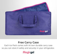 Magic Gel Horse Ice Pack with Carry Case - Twin Ice Boots | Cooling Horse Leg Wraps for Hock, Ankle, Knee, Legs, Boots, and Hooves | Horse Tack, Horse Supplies & Horse Gift Ideas for Horse Lovers