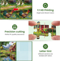 1000 Pieces Puzzle for Adults - Country Clubhouse - image 4