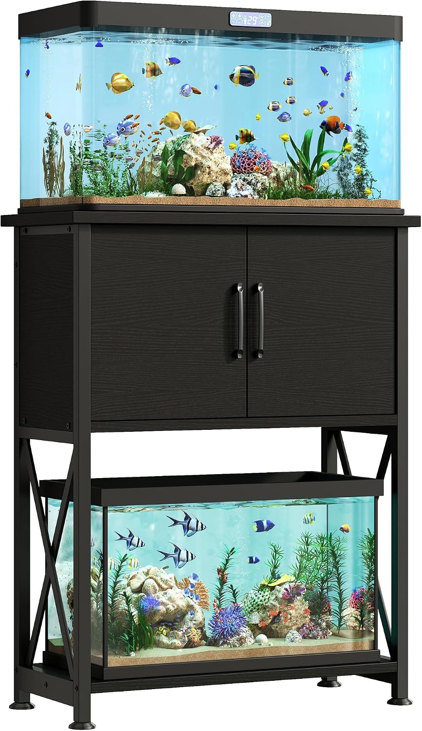 5-10 Gallon Fish Tank Stand - Black / 5-10 Gallon