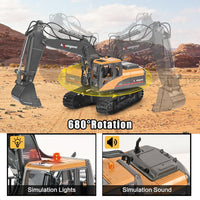 kolegend 3 in 1 Remote Control Excavator Toy 14 Channel RC Excavator - Medium - image 4