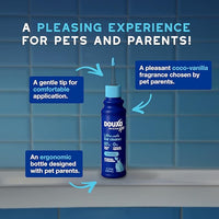 DOUXO® Skin & Coat SPA - Ultra-Safe Dewaxing Ear Cleaner for Dogs and Cats, 4.1 fl oz, Safely Cleans and Dewaxes The Ear, Skin-Friendly Formula