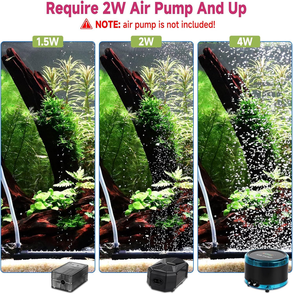 hygger Aquarium Bubble Curtain Wall - 2-PACK 7.9-IN - image 3
