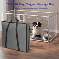 24" Dog Fence Storage Bag for Camping & RV Trips Comfortable Carry – Essentials for Dogs - Grey / 33"×7"×28" - image 3