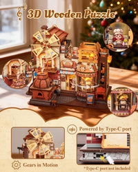CUTEBEE 3D Wooden Puzzle for Adults - Bread Factory - image 3