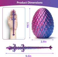 Zobetro 3D Printed Dragon Easter Basket Stuffers Surprise Egg - Purple - image 4