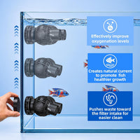 FREESEA Magnetic Wave Maker for Aquarium: 1s Mounts on 15mm Glass - 1600 GPH (Black) - image 4