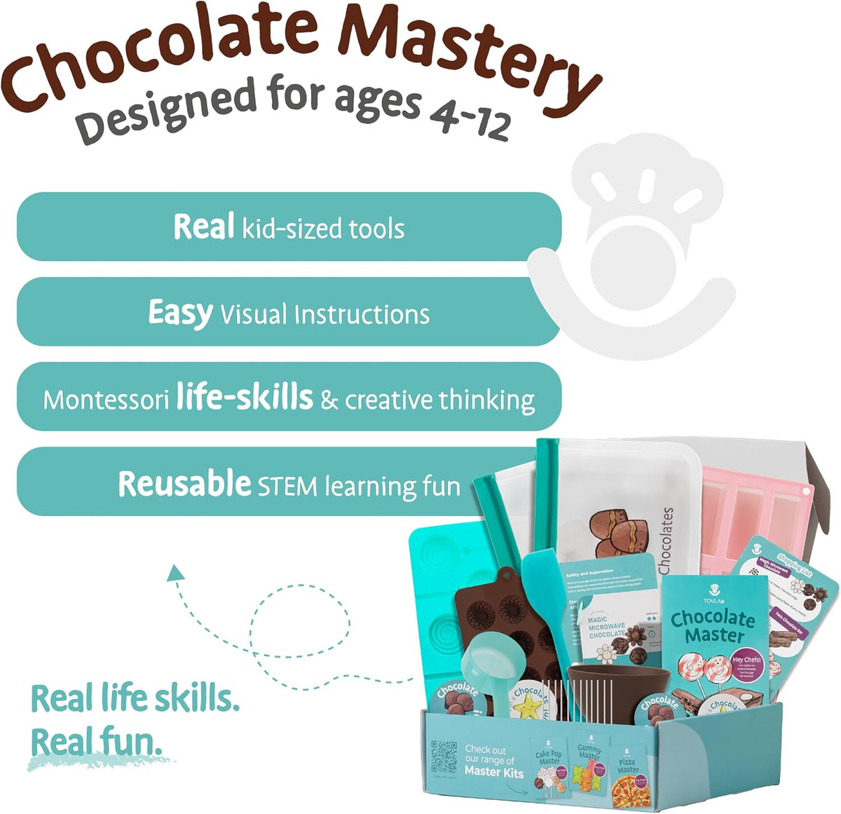 Tovla Jr. Kids Gummy Making Kit, Real Reusable Candy Science - Chocolate Making Kit - image 3