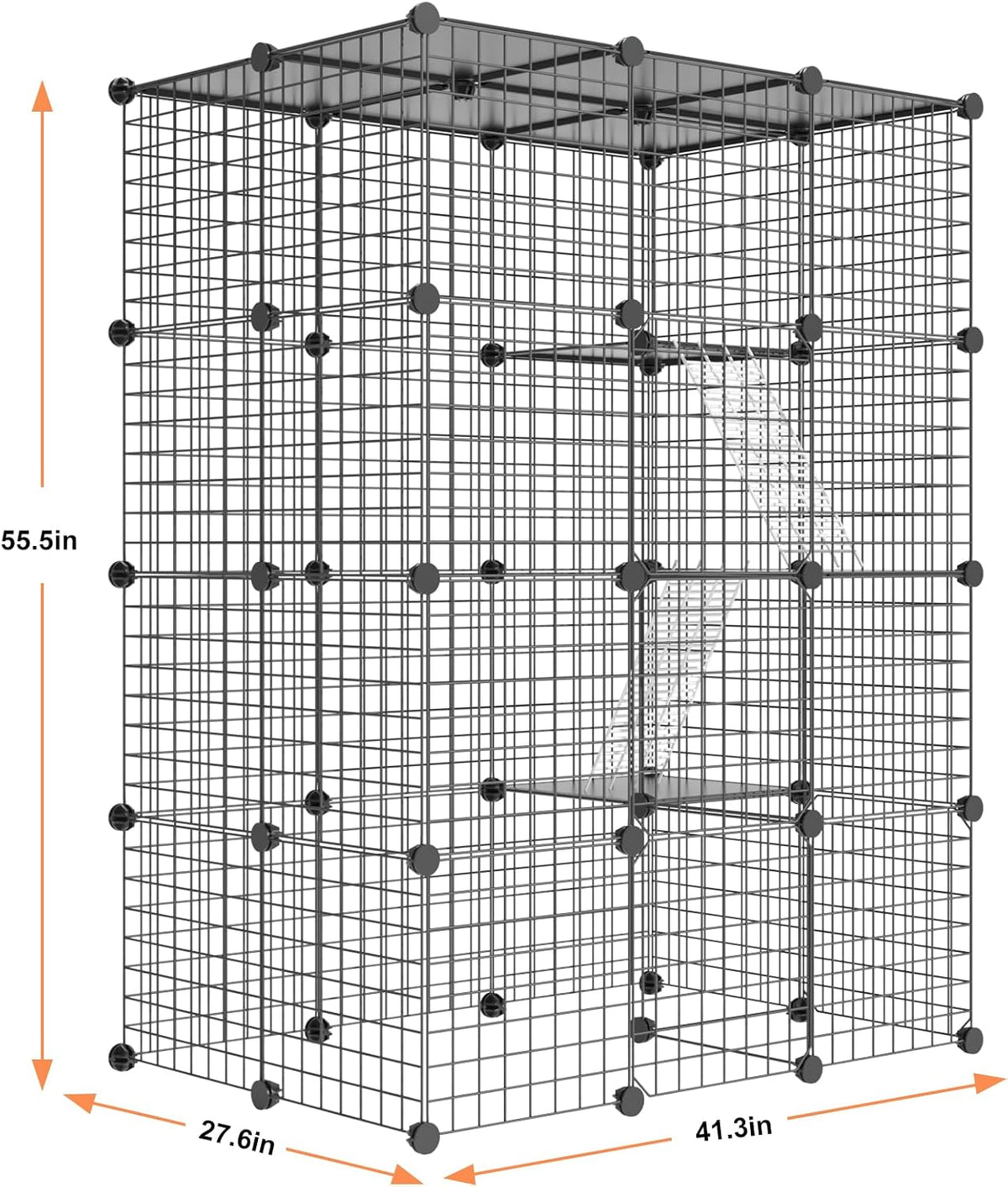 Cat Large Enclosure, DIY Catio Ideal for 1-3 Cats - 41.0"L x 28.0"W x 55.0"H - image 4