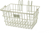 Retrospec Apollo-Lite Lift-Off Bike Basket - Detachable Steel Handlebar Basket with Carrying Handle for Commuting, Shopping & Beach Trips - 14.5in x 9.5in Weather-Resistant Biking Gear