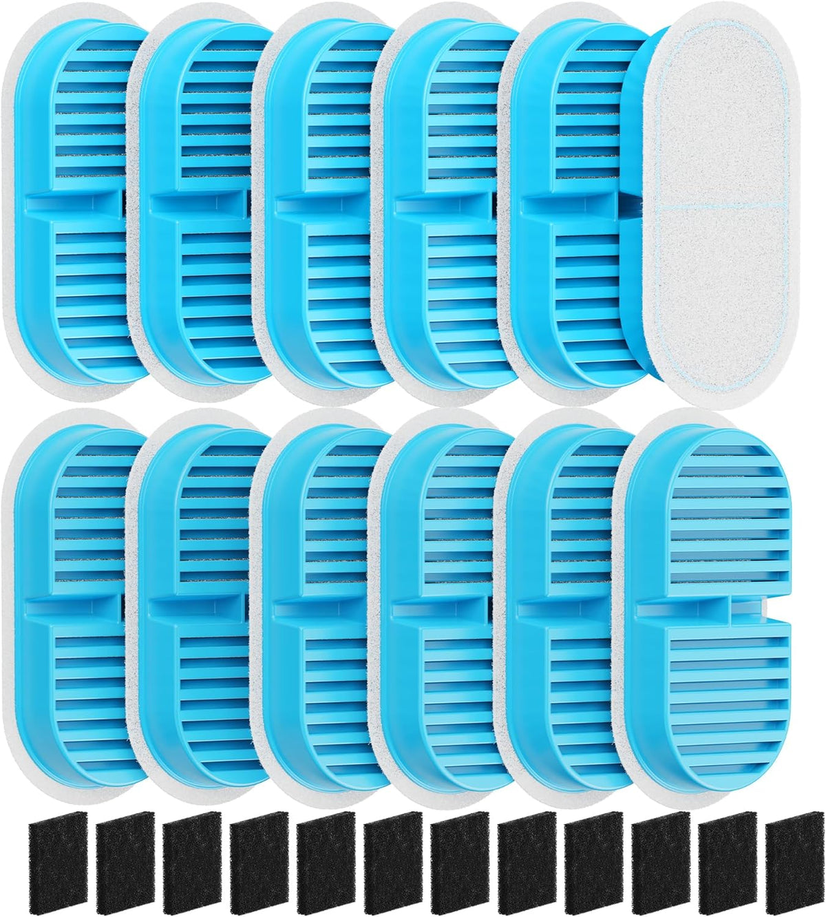 Cat Fountain Filters Replacement: 24 Filters – Essentials for Cats - 12 Filters +2 Sponges