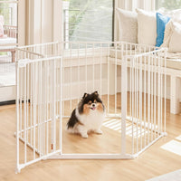 Carlson 6-Panel Convertible Pet Yard & Extra Wide Metal Dog Gate - image 3