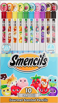 Smencils - Gourmet Scented Graphite HB #2 Pencils Made from Recycled Newspapers, 10 Count - Original (1 Pack)