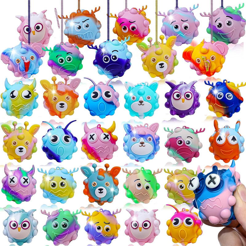 48 Pack Light Up Party Favors for Birthday - 9 Fidget Ball / 9