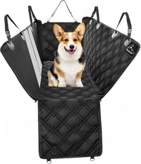 Dog Car Seat Cover, Heavy Duty Hammock - XL / Black Mesh