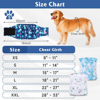 5 Pack Dog Diapers Male, High Absorbing Dog Wraps - X-Large / Animal - image 3