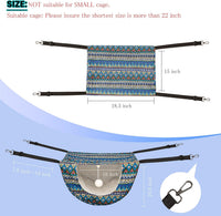 JSPYFITS double layer cat cage hammock with ball, stainless steel clips - view 4