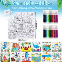 MUOUAKATE Christian Halloween crafts for kids, 24 blank coloring puzzle sets - view 32