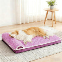 Orthopedic Large Dog Bed Pillow Pet Sofa Bed 36''X24'' Grey – Essentials for Dogs - Lilac / 48"L x 30"W x 3.5"Th